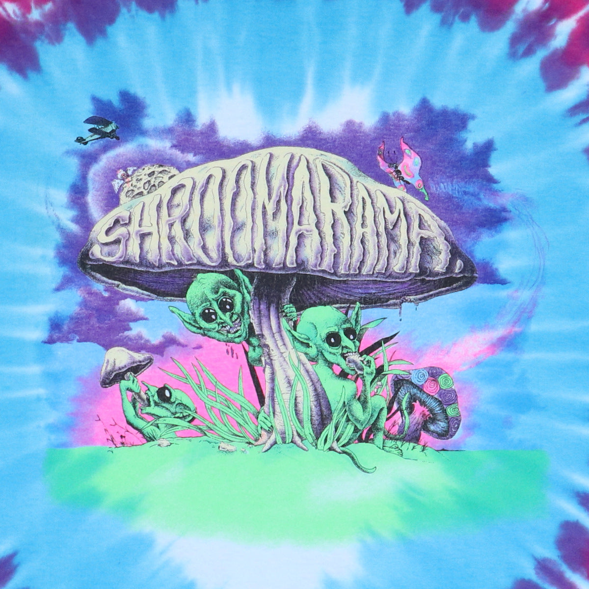 Purple Mushroom Tie Dye Shirt