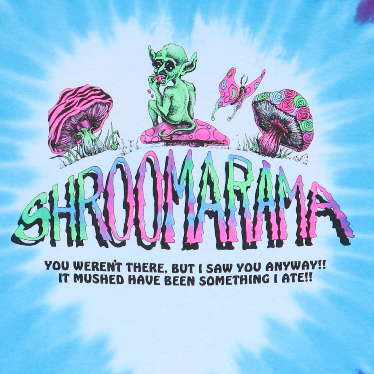 1990s Shroomarama Alien Mushroom Tie Dye Long Sleeve Shirt