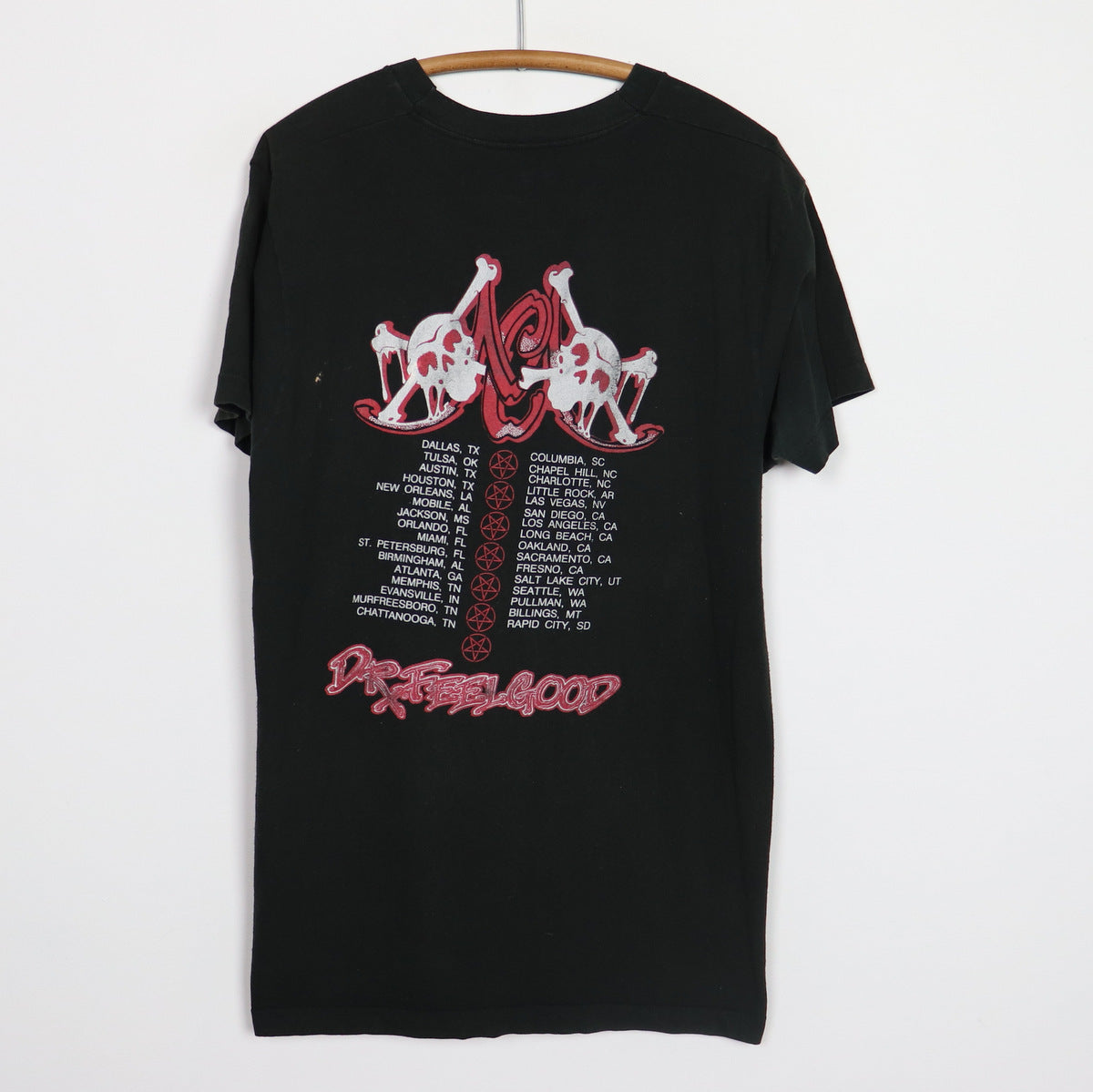 1989 Motley Crue Dr Feelgood Tour Shirt