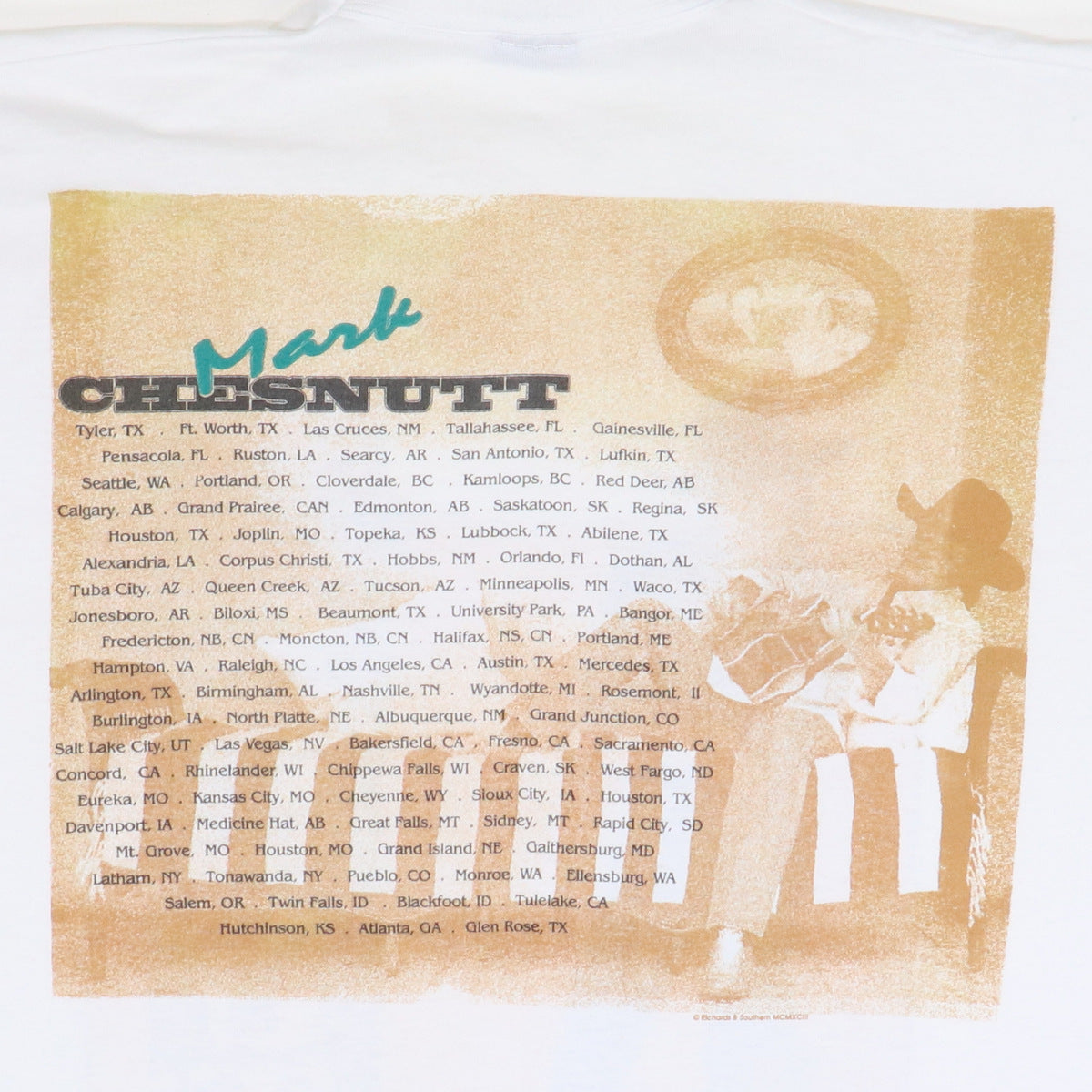 1993 Mark Chestnutt Tour Shirt