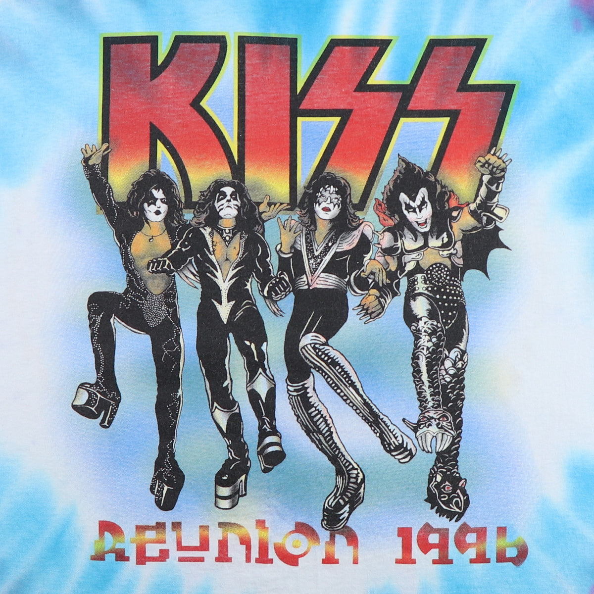 1996 Kiss Reunion Tour Tie Dye Shirt