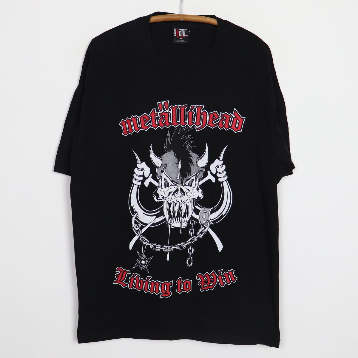 1999 Vintage Metallica top Club Large Metallihead Living To Win T-shirt Motörhead XL