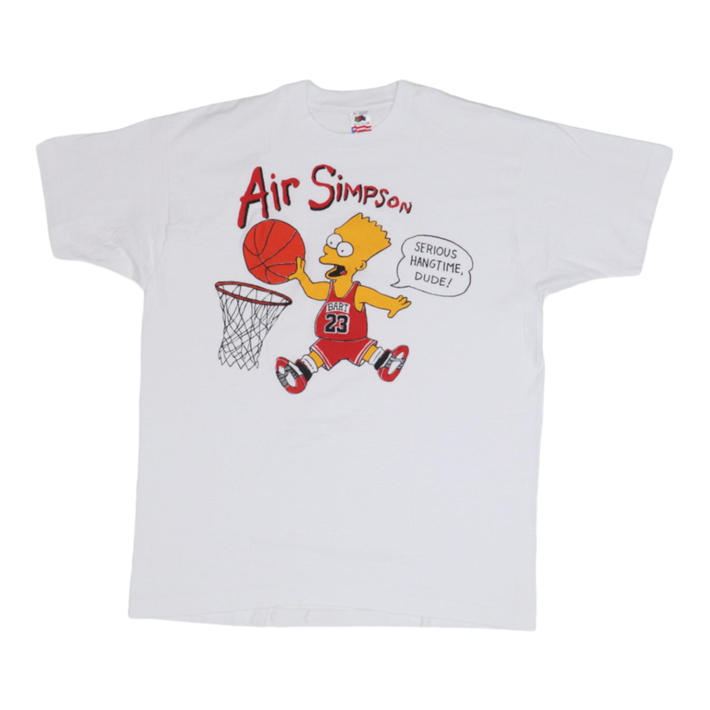 1990s Bart Simpson Air Simpson Serious Hangtime Dude Shirt