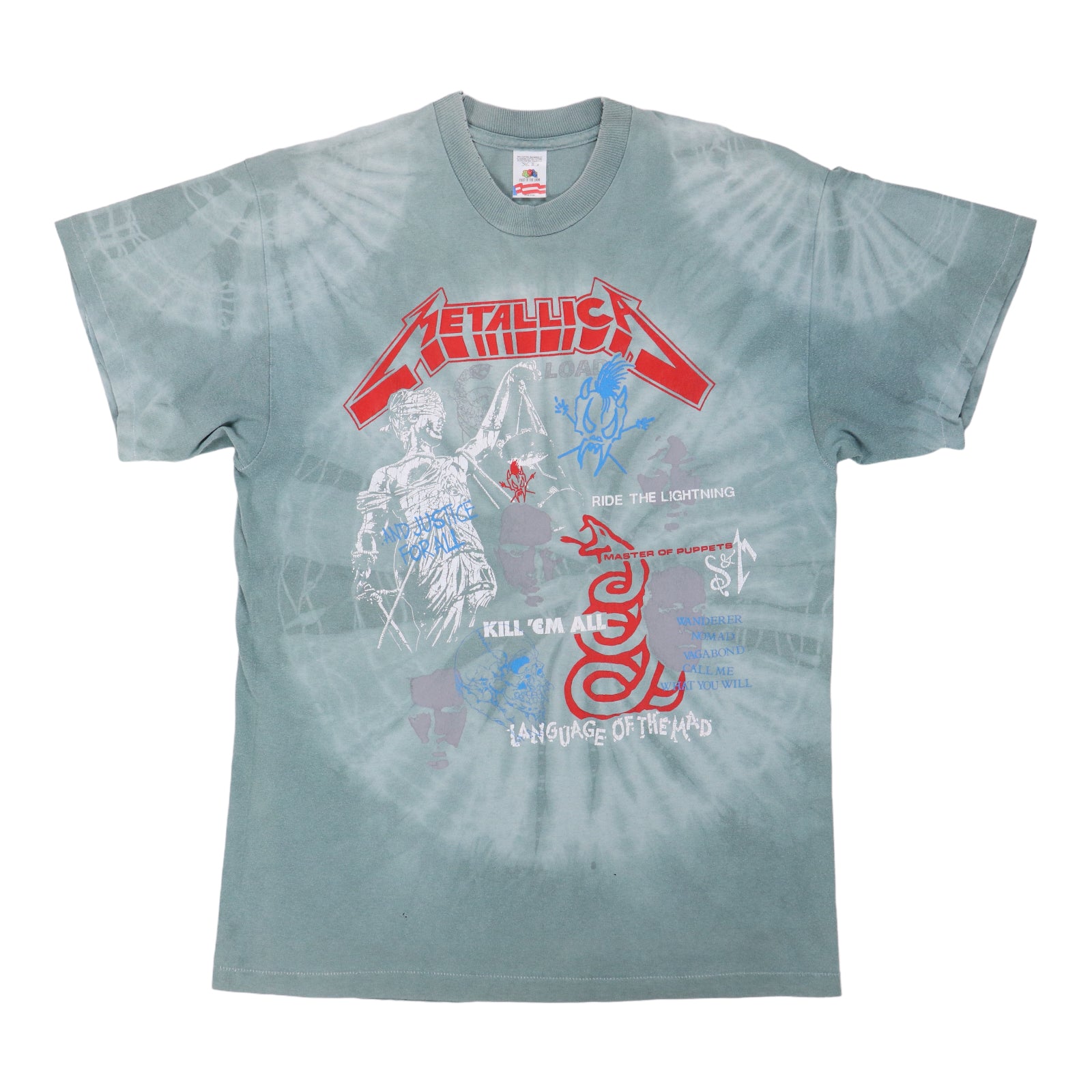 Tie dye hot sale metallica shirt