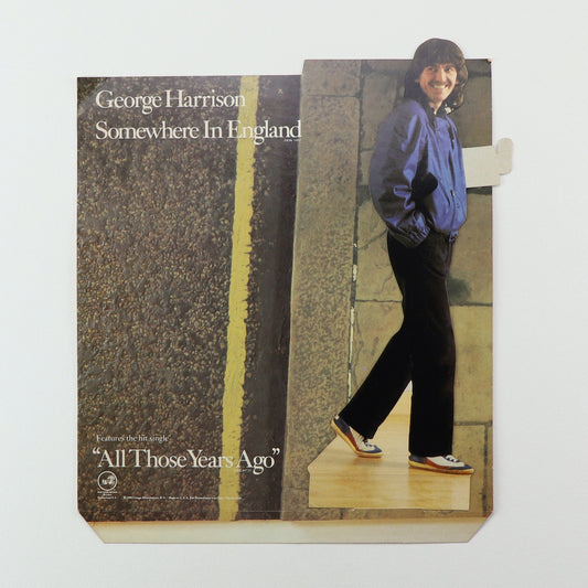 1981 George Harrison Somewhere In England All Those Years Ago Promo Display