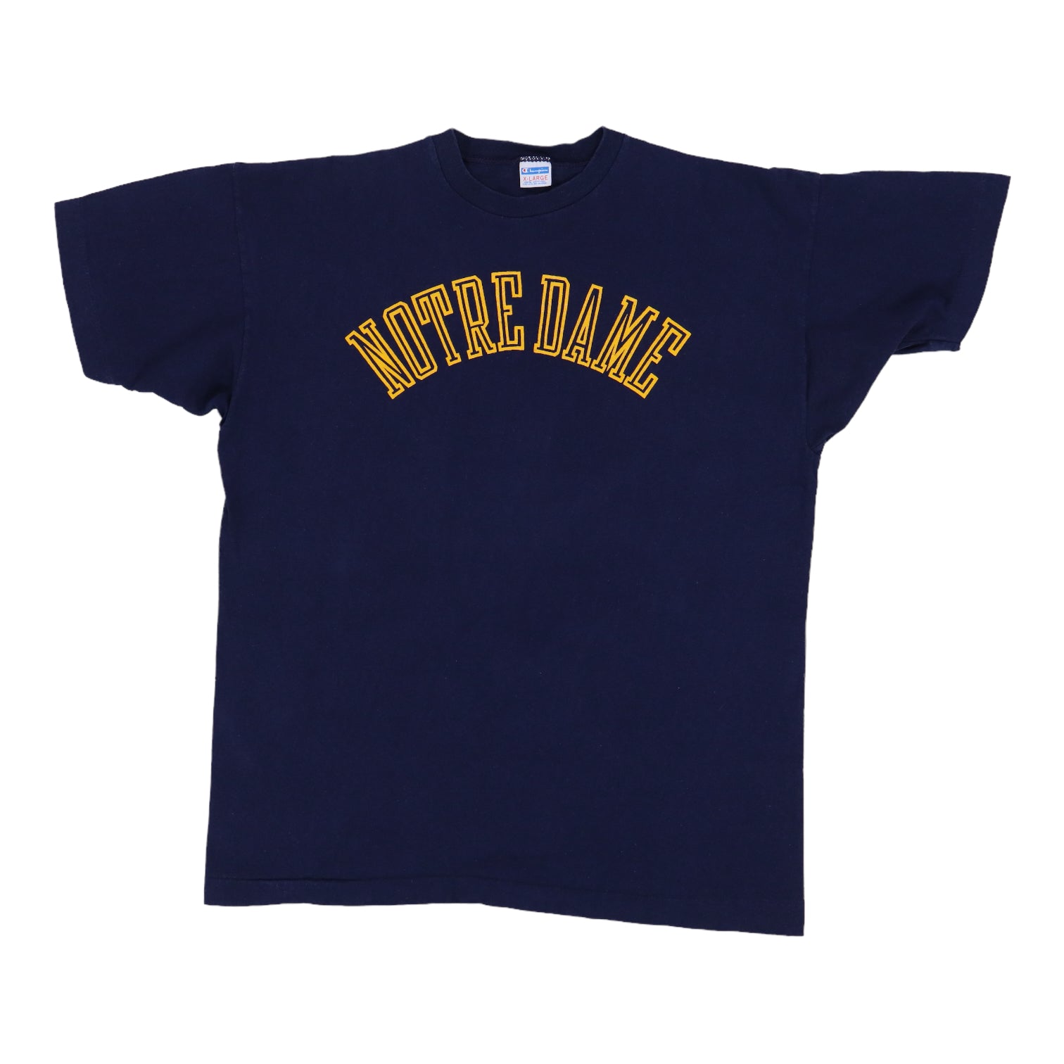 1970s University Of Notre Dame Champion Blue Bar Shirt – WyCo Vintage