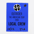 1988 Jimmy Page Outrider American Tour Local Crew Pass