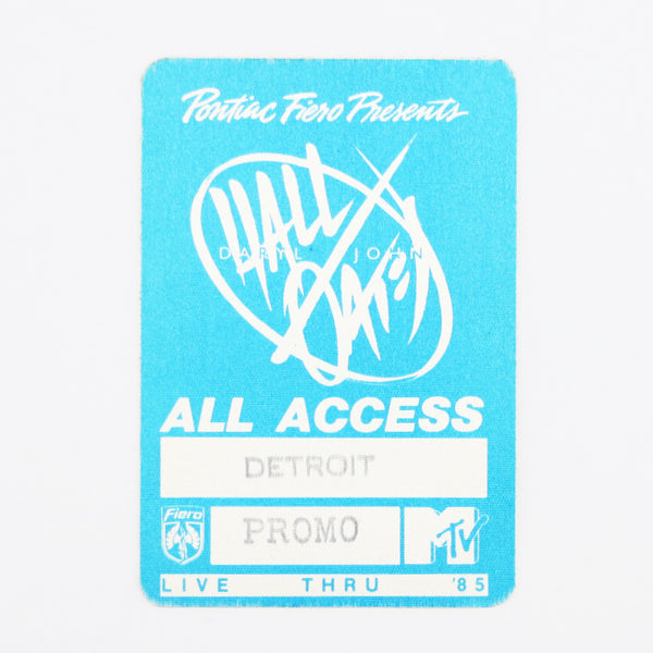 1985 Hall and Oates Tour All Access Pass