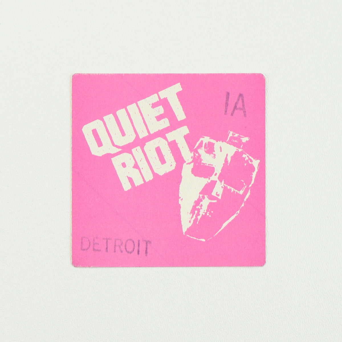 1983 Quiet Riot Metal Health Tour Backstage Pass