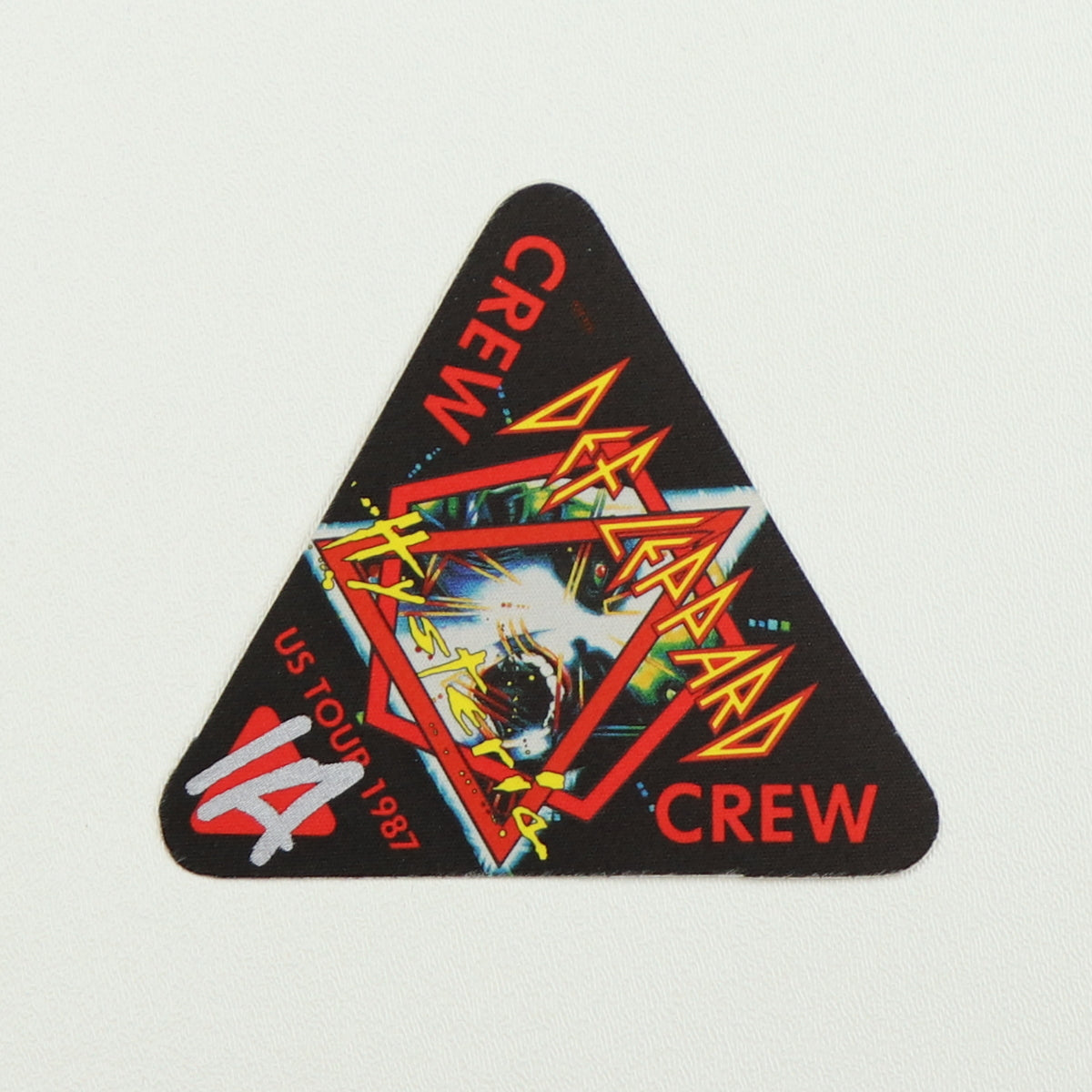 1987 Def Leppard Hysteria Tour Crew Backstage Pass